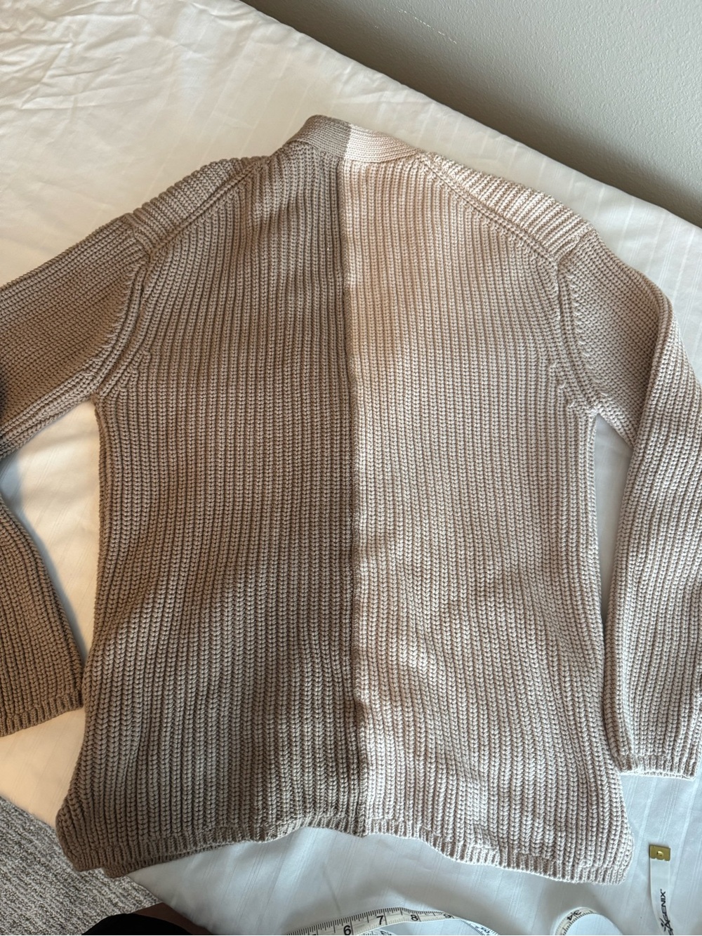 John + Jenn Tan Ribbed Button-Front Cardigan - Picture 2 of 6